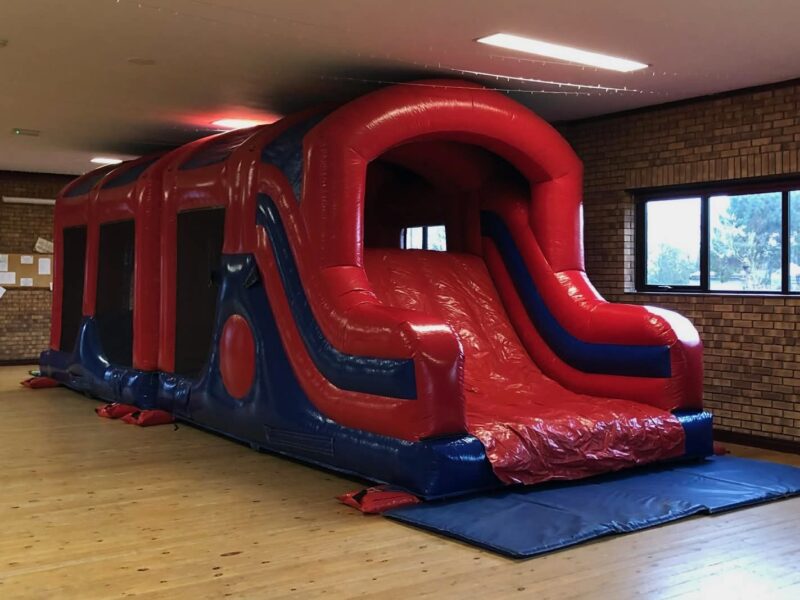 Large bouncy castle in the main hall